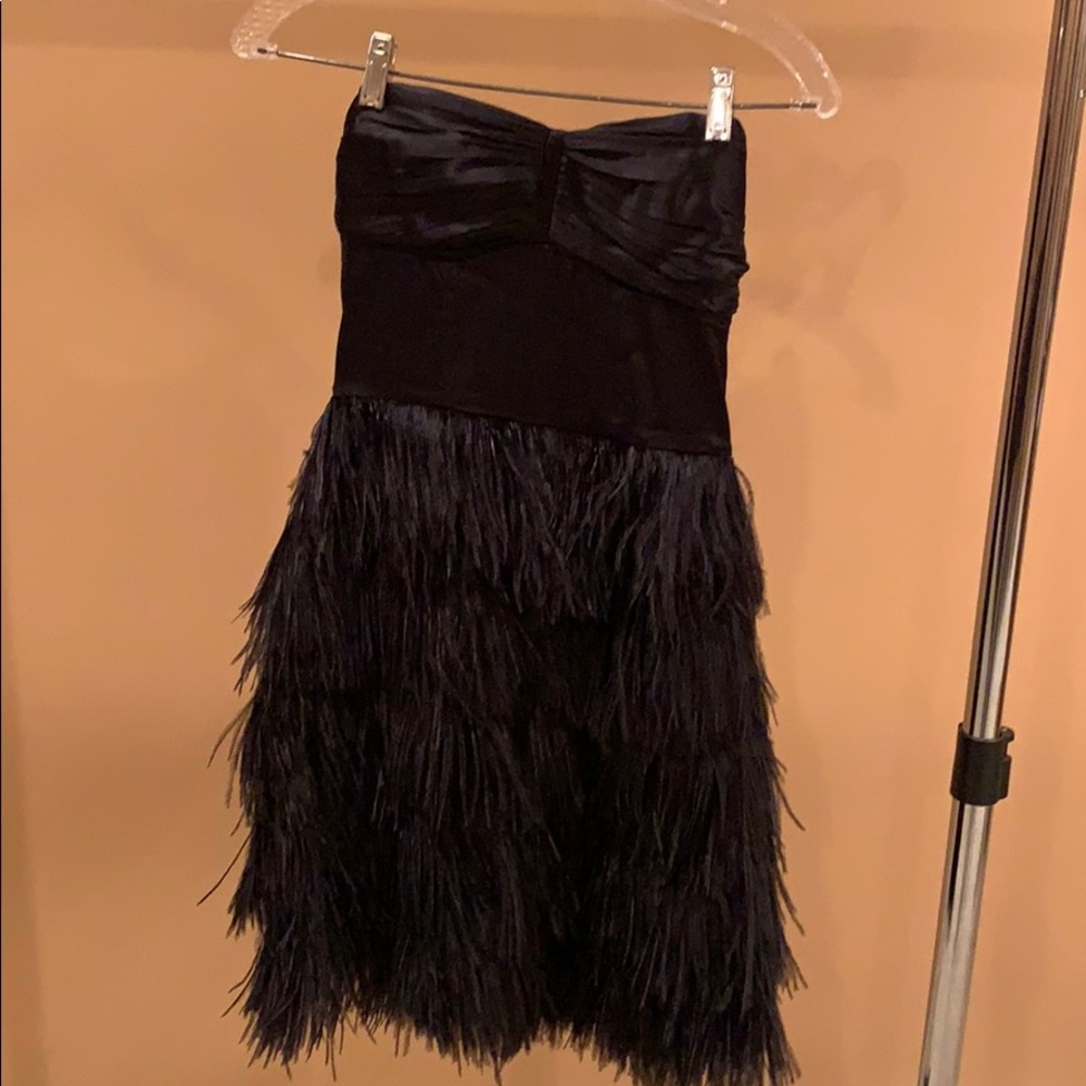 Strapless mini dress